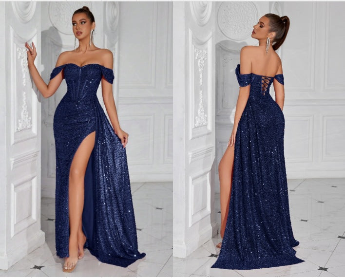 Best-selling Beaded Strapless Sexy Dress For Women – Premium 0 | RICALOUX
