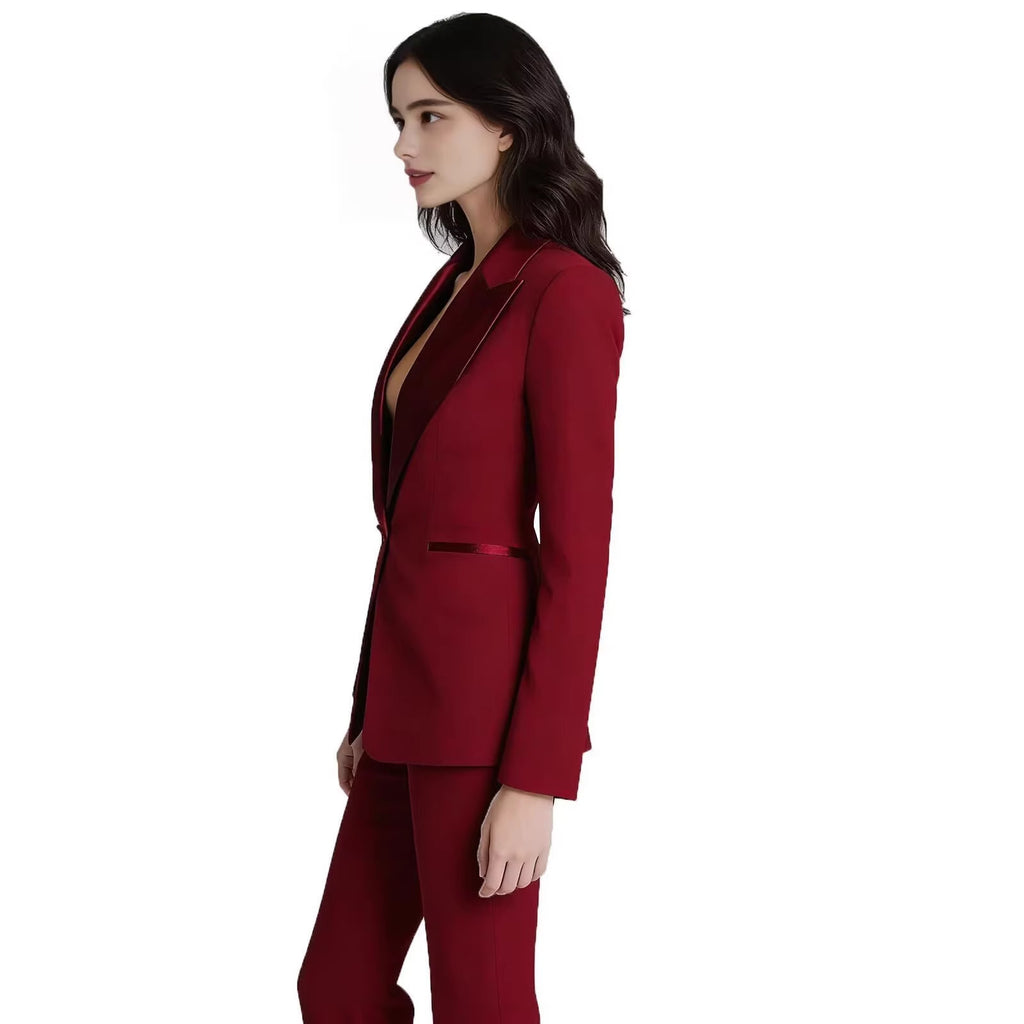 Red Professional Casual Suit With A Premium Feel – Premium 0 | RICALOUX