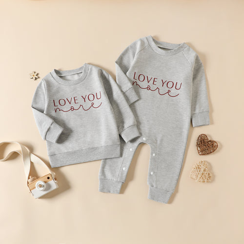 Children's Clothing Spring Boys' Top Letter Sweater Baby Romper - RICALOUX