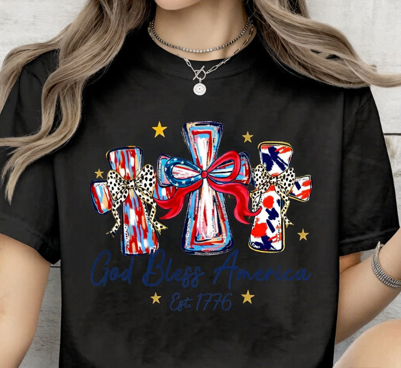 Blessings For America Commemorative Patriotic T-shirt Relaxed Fit – Premium 0 | RICALOUX