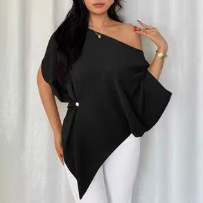 Niche Relaxed-fit Figure-flattering Batwing-sleeve Top by Ricaloux