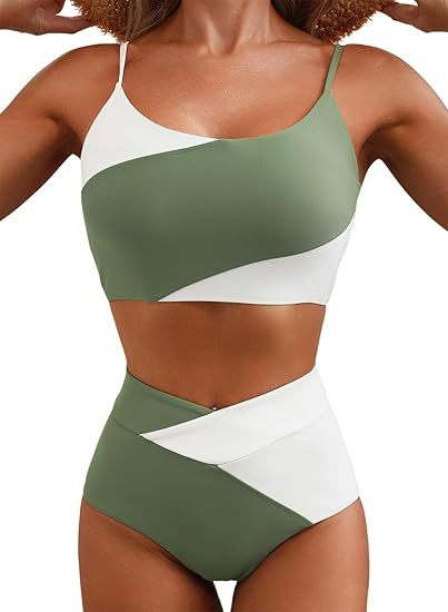 Cropped Color-blocked Slim-fit Inner Top - RICALOUX