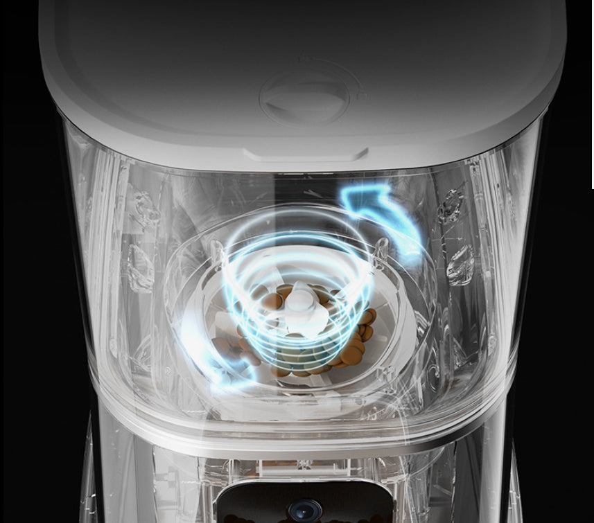 Pet Automatic Feeder Large Capacity Smart Voice Recorder APP Control Timer Feeding Cat Dog Food Dispenser With WiFi Pet Bo by Ricaloux
