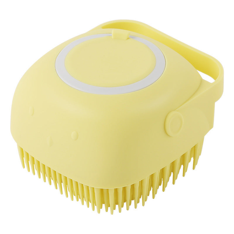 Silicone Dog Bath Massage Gloves Brush Pet Cat Bathroom Cleaning Tool Comb Brush For Dog Can Pour Shampoo Dog Grooming Supplies by Ricaloux