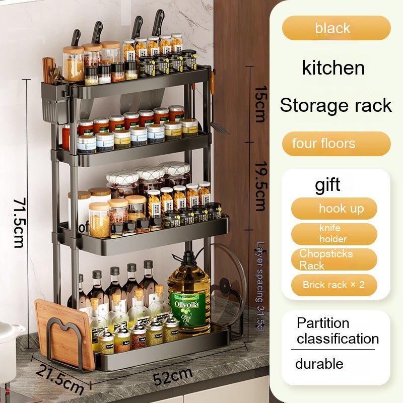 Kitchen Rack For Seasoning Multi-layer Storage Kitchen Supplies - RICALOUX