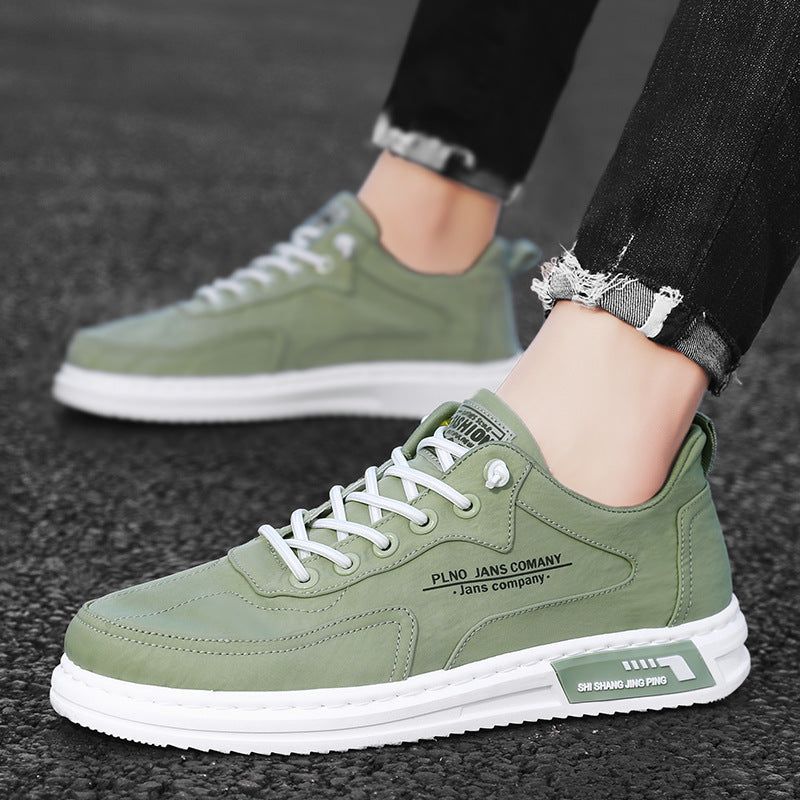 Men Sneakers Lace-up Letter Print Platform Canvas Shoes Sports by Ricaloux