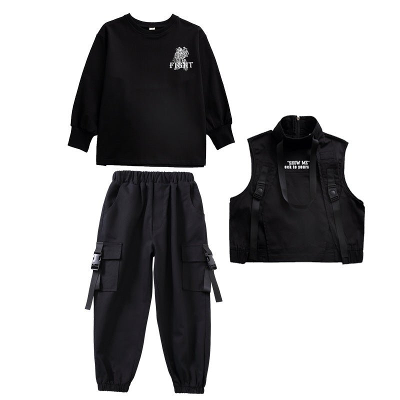 Hip Hop Costume Boys And Girls Fashion Trendy Children's Clothing - RICALOUX