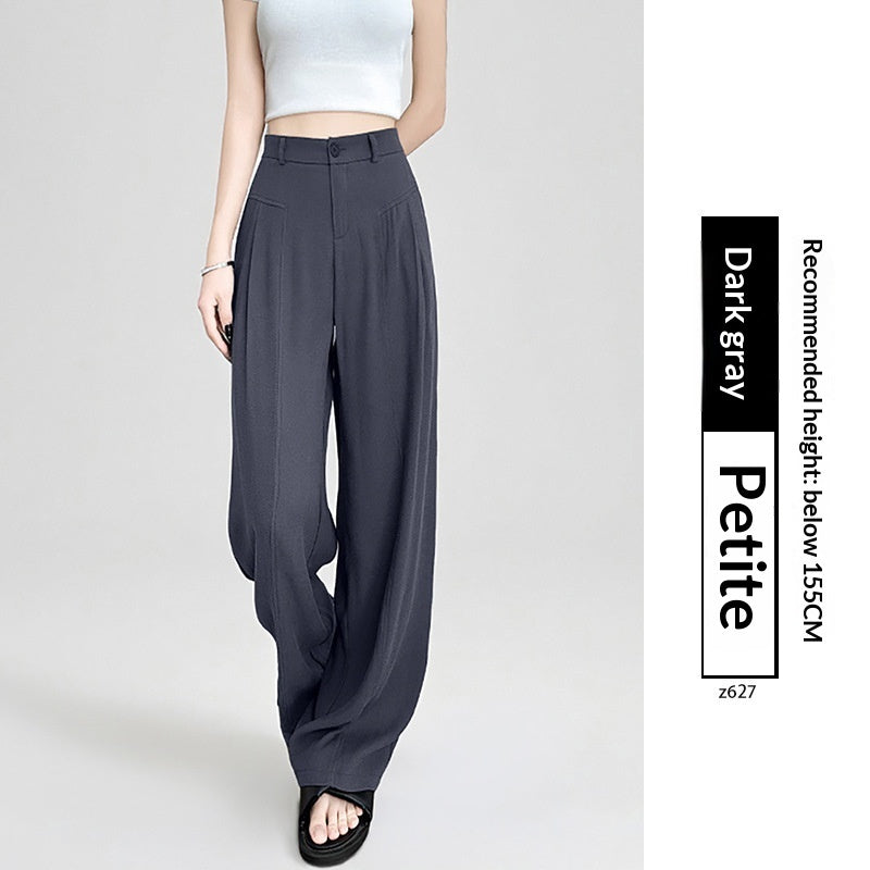 White Relaxed-fit Wide-leg Pants Womens Summer Lightweight Style by Ricaloux
