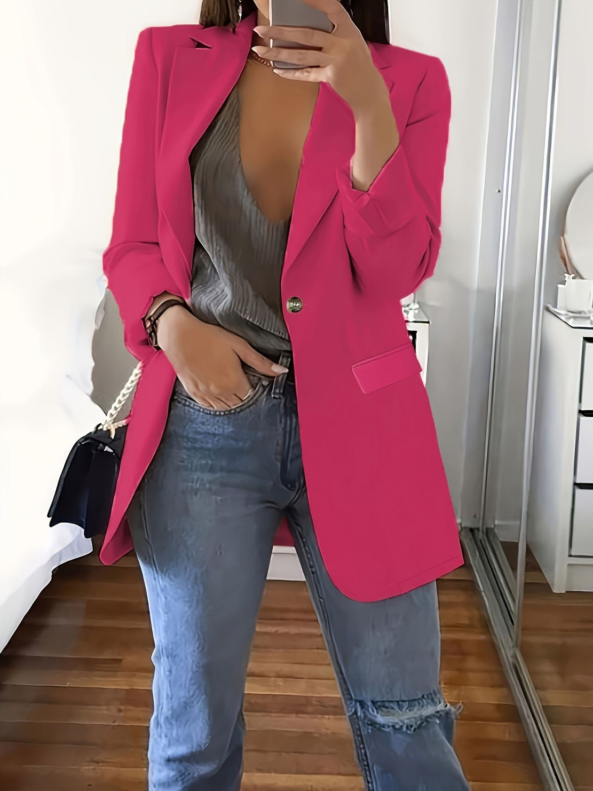 New Stylish Casual Slim-fit Lapel Blazer For Women – Premium 0 | RICALOUX