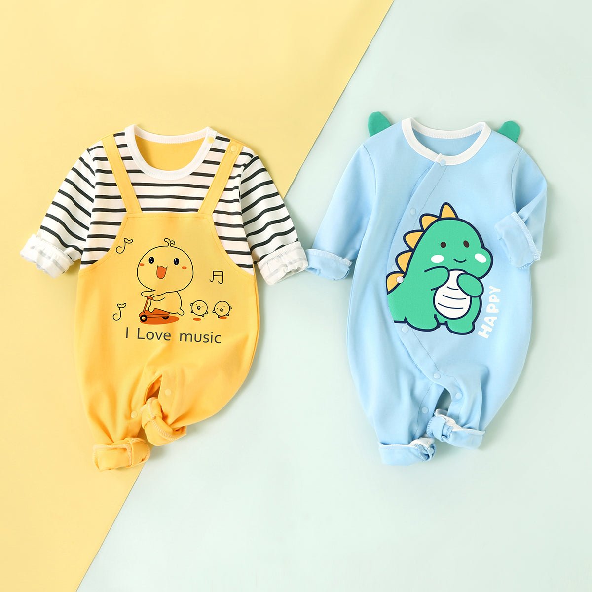 Long-sleeved Romper Girl Baby Clothes Autumn Suit - RICALOUX