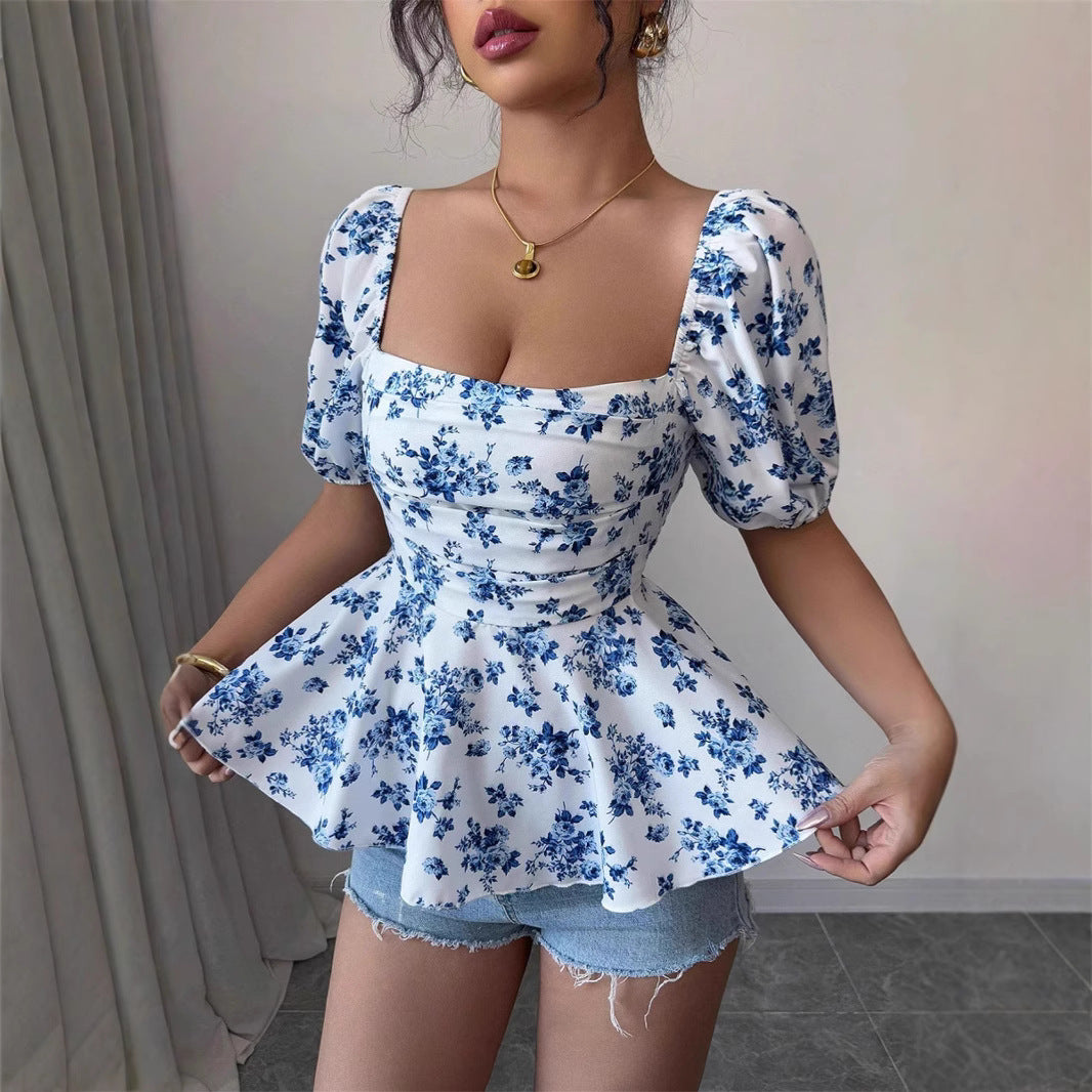 Womens Square-neck Fashionable And Sexy Dress by Ricaloux