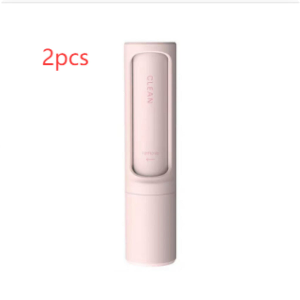 2-1 Reusable Pet Hair Remover Brush Lint Roller Portable Effective Self Cleaning Tool for Cat Dog Fur Hair Dust Removal Brush by Ricaloux