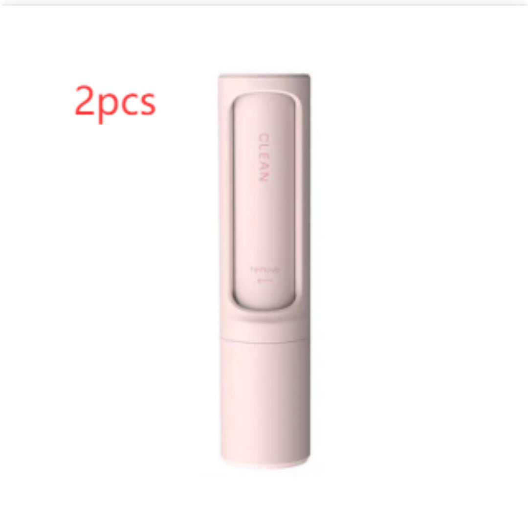 2-1 Reusable Pet Hair Remover Brush Lint Roller Portable Effective Self Cleaning Tool for Cat Dog Fur Hair Dust Removal Brush by Ricaloux