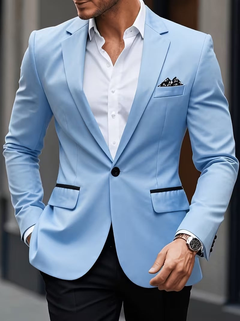 European-size Youth Business-Casual Color-Block Suit – Premium 0 | RICALOUX