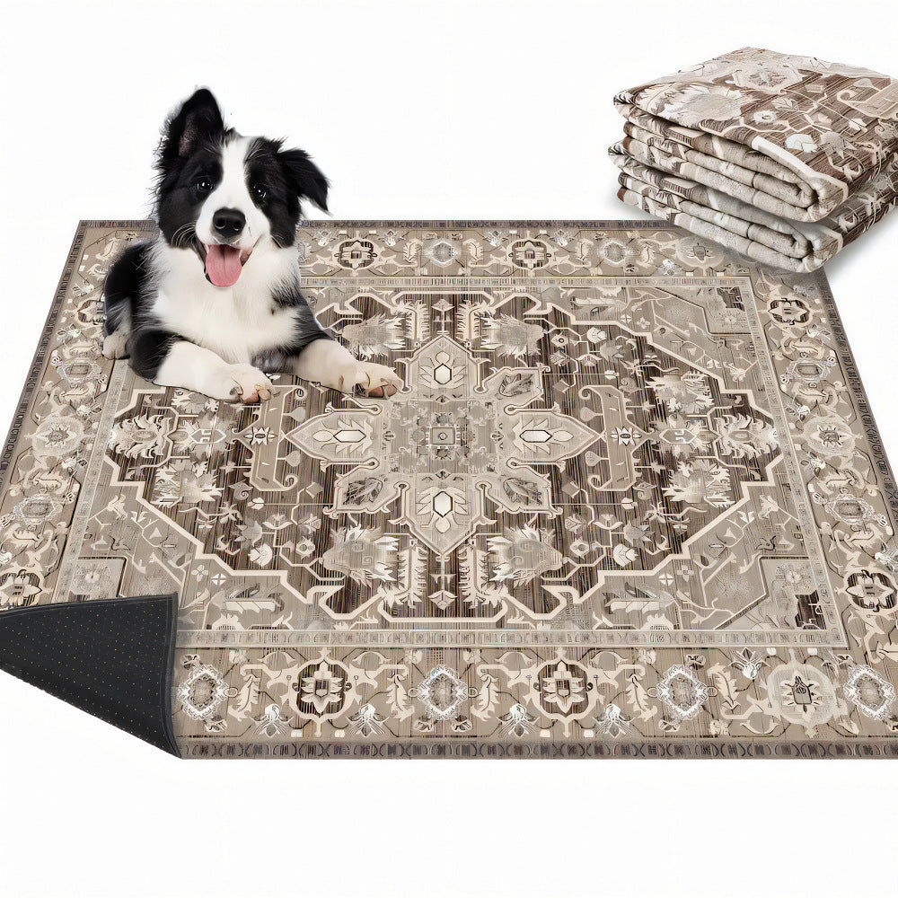 Bohemian Style Pet Mat Stain Resistant Easy To Care Urine Pad by Ricaloux