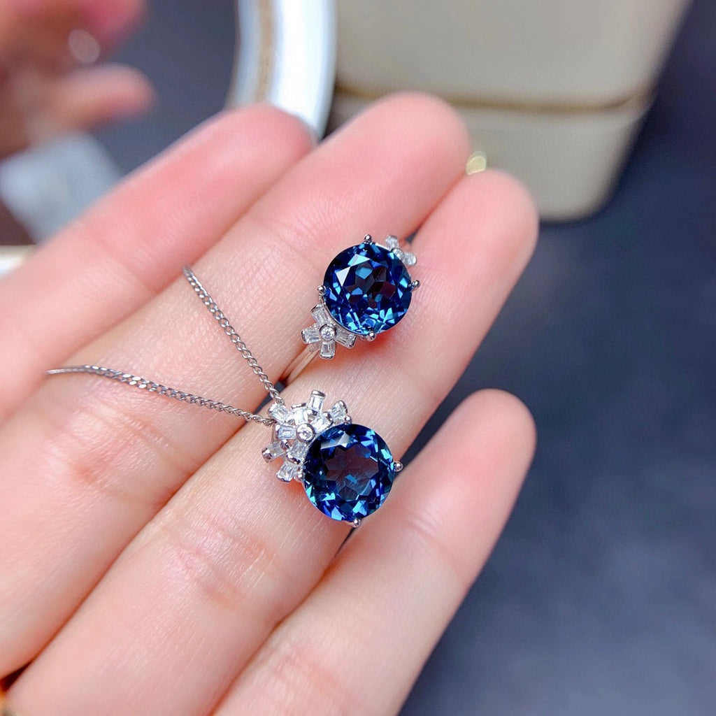 Jewelry Sets For Women London Blue Stones Pendants Necklaces – Premium 0 | RICALOUX