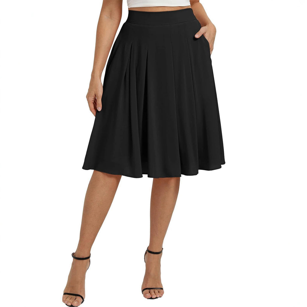 Commuter Slimming Skirt With Pockets For Women by Ricaloux