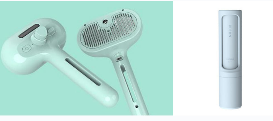 Pet Comb Self Cleaning Pets Hair Remover Brush For Dogs Grooming Tools Dematting Comb Built-in Mist Humidifier Pet Products by Ricaloux