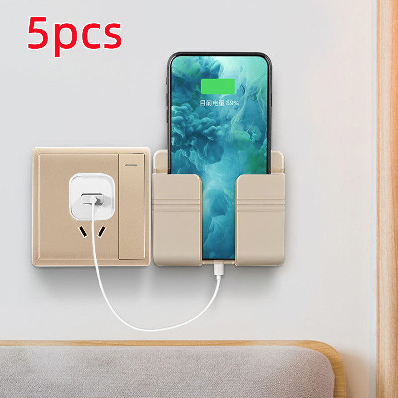 Mobile Phone Charging Storage Rack Punch-free Sticky Storage Box by Ricaloux