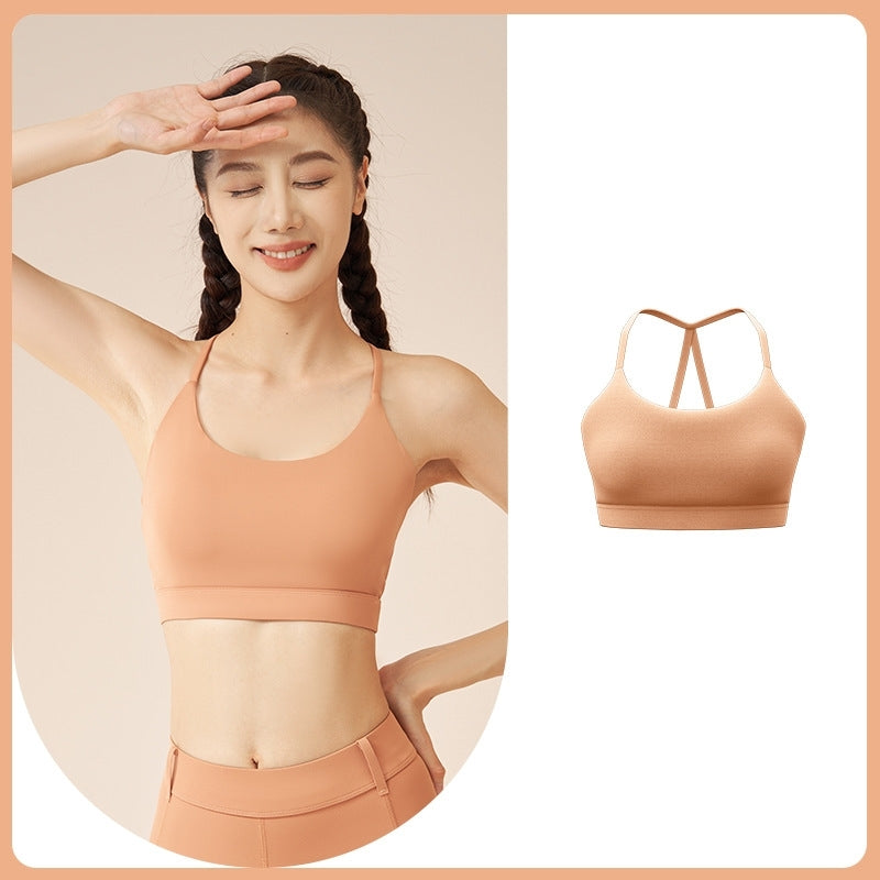 Fixed Integrated Halter Sports Bra For Workout, Yoga & Back Shaping by Ricaloux