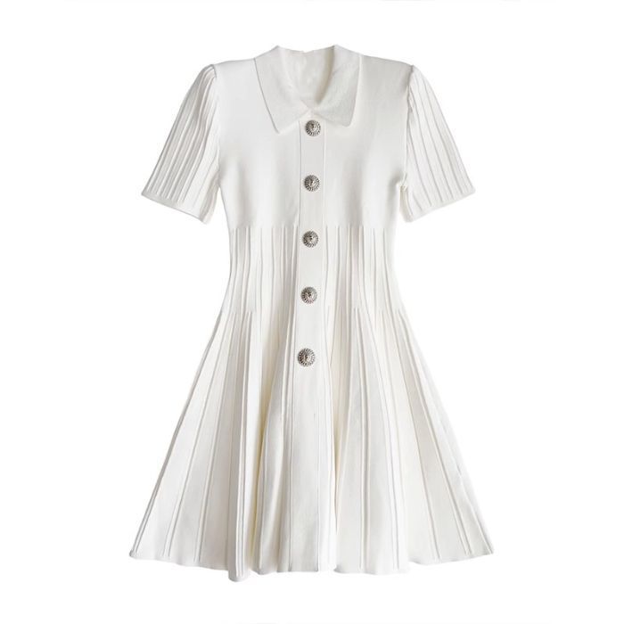 New Womens Polo-neck Knitted Dress – Premium 0 | RICALOUX