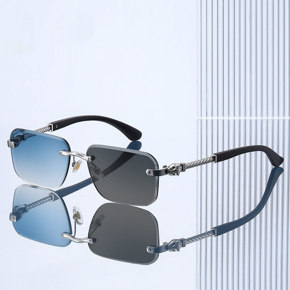 New Frameless Leopard-head Sunglasses With Photochromic Lenses by Ricaloux