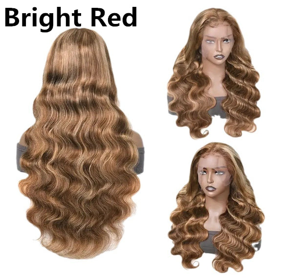 Front Lace Wig Medium Large Wave Long Curly Hair Full-head Wig Style by Ricaloux