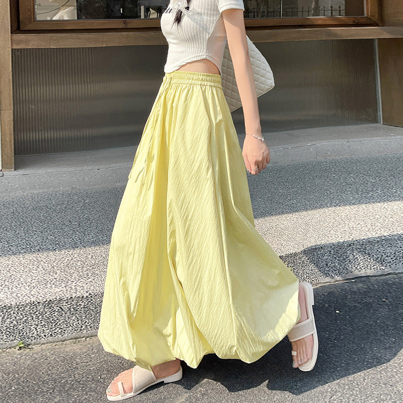 Puffy Petal High-waisted Midi Skirt by Ricaloux