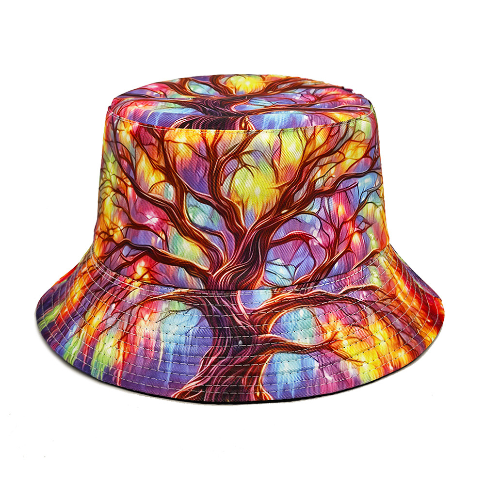 Men's And Women's Identical Fun-printed Double-sided Design, Highly Expressive And Fashionable, Street Style Fishing Hat, Suitable For Taking Photos, Outdoor Vacations And Daily Outfits. by Ricaloux