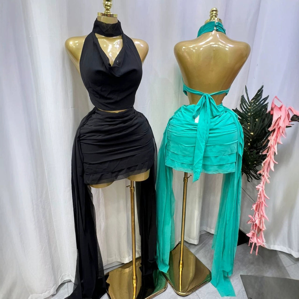 New Style Hollow Out Backless Mini Dress by Ricaloux