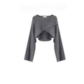 Knitted Sweater With A Base Layer And Casual Wide-leg Pantsthree-piece Set by Ricaloux