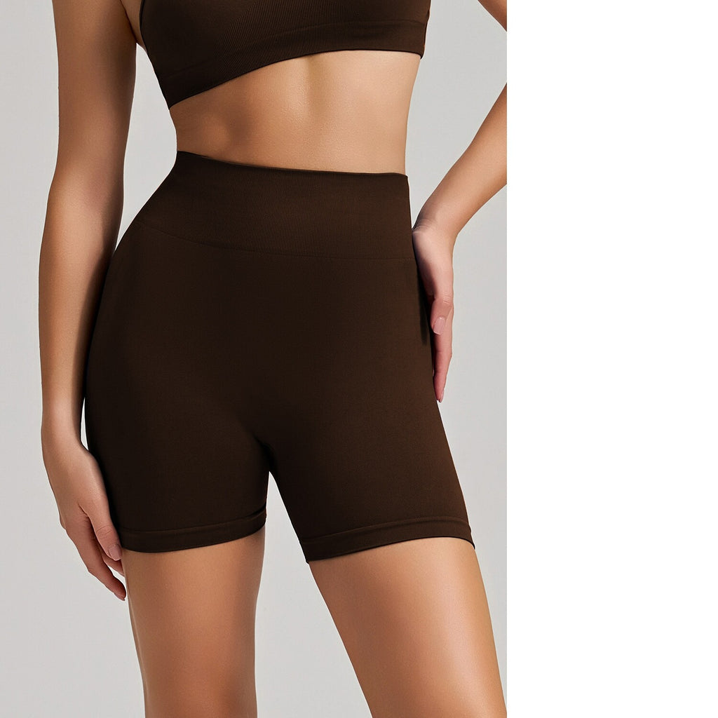 Women's Sexy Hip-Lifting Yoga Shorts, Elastic Length Running Sports Pants, High-Waisted Tummy Control Fitness Hot Pants & Shorts by Ricaloux
