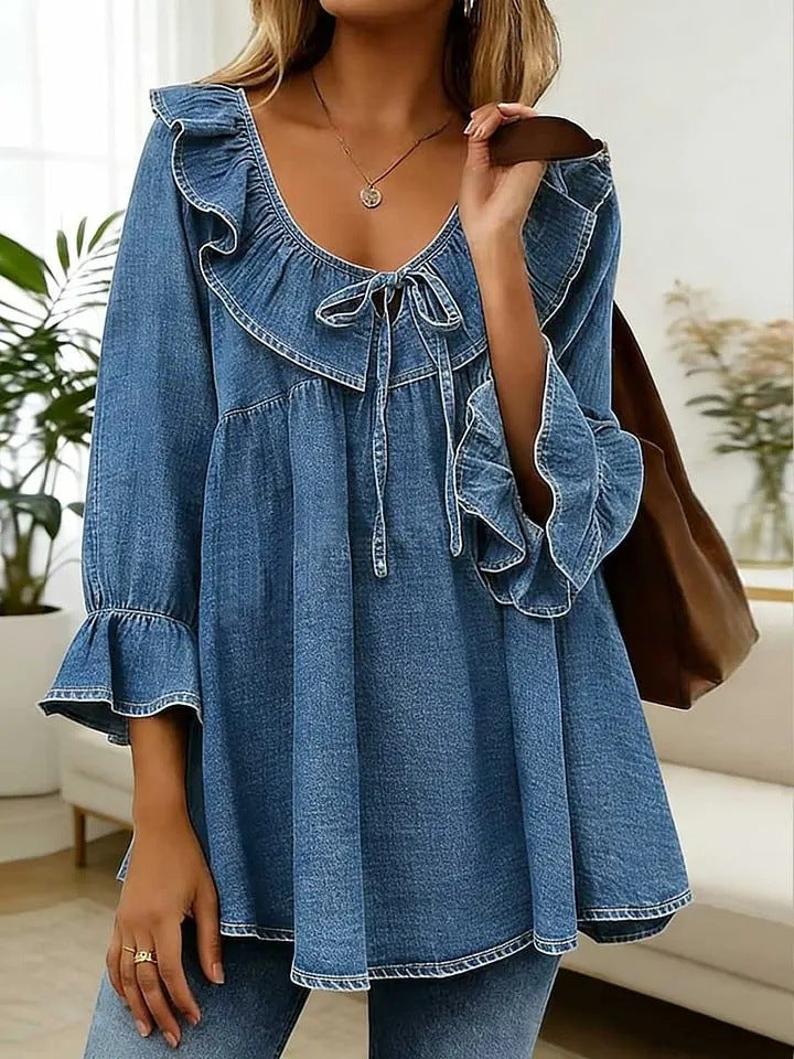 Womens Casual Loose-Fit T-Shirt by Ricaloux