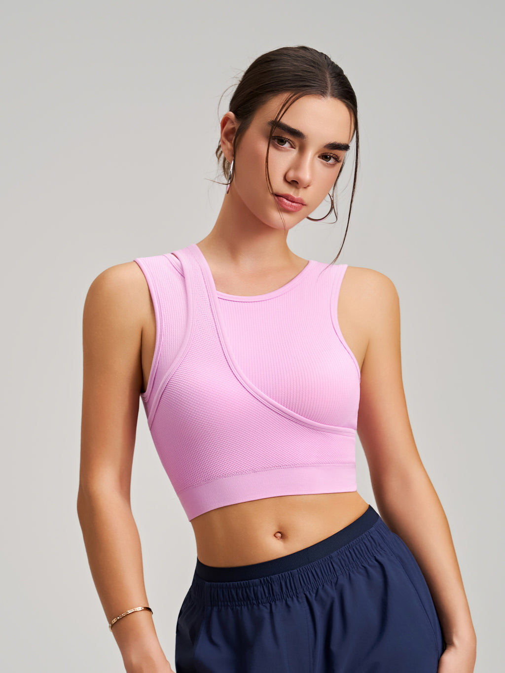 New Stunning Integrated Sports Bra Tank Top For Women, Shockproof Yoga & Fitness Top, Wearable Outside For Workouts by Ricaloux