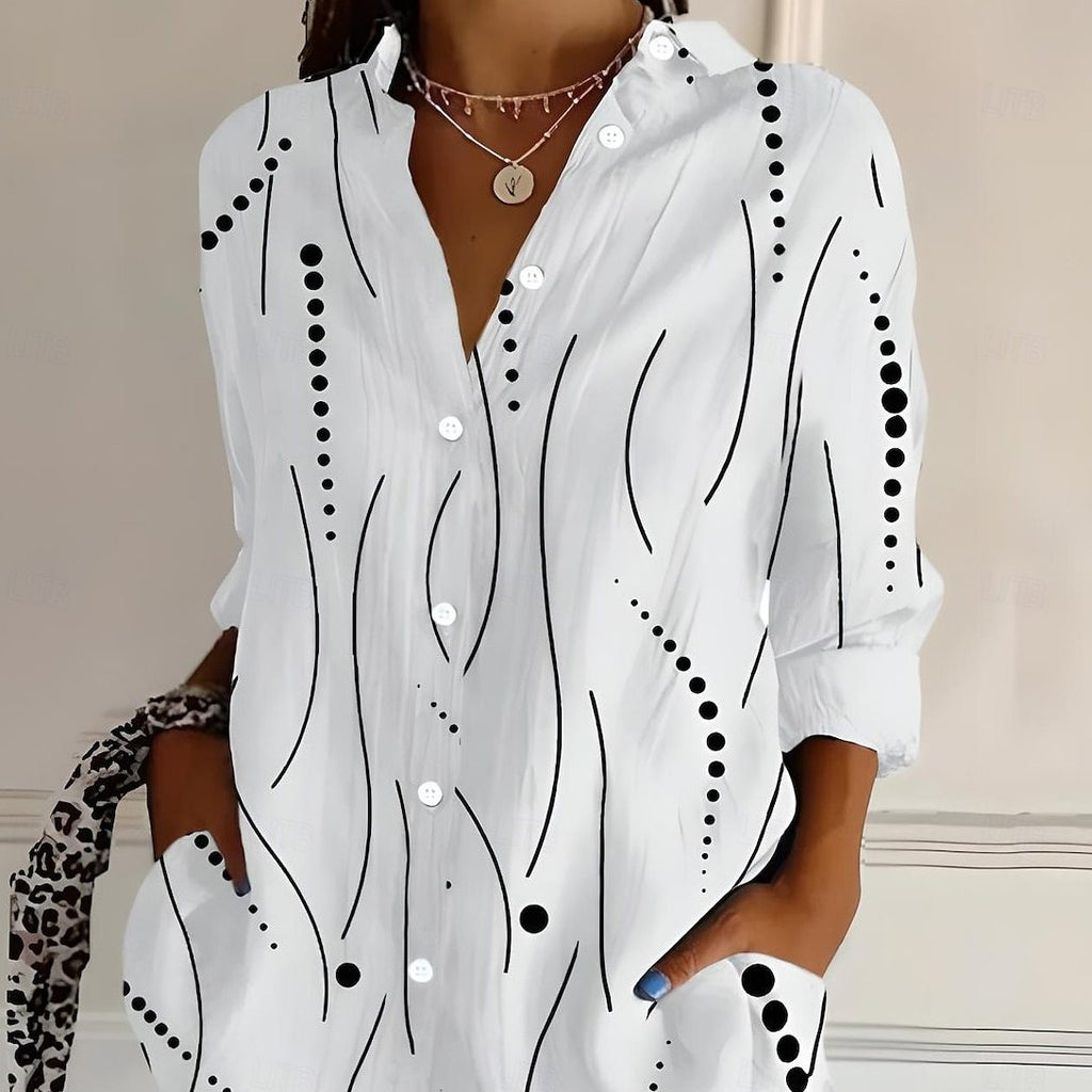 Shirt Girl Europe And America Leisure Long Sleeve by Ricaloux