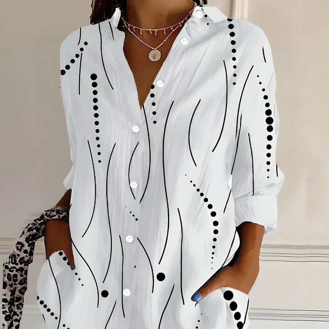 Shirt Girl Europe And America Leisure Long Sleeve by Ricaloux