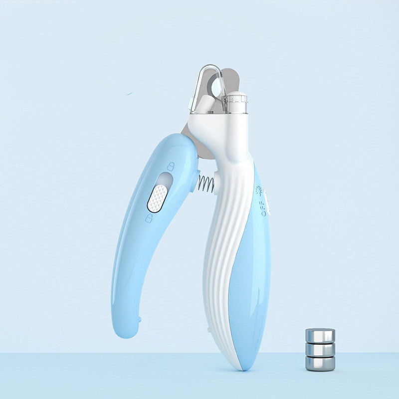 Pet Nail Clippers Dog Nail Clippers Cat Nail Clippers LED Electric Nail Grinder Pet Supplies LED Light Pet Nail Clippers by Ricaloux