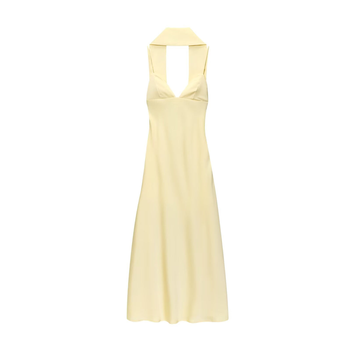 Womens Casual Dress With A Silk-satin Texture by Ricaloux