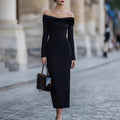 New Womens Spring Autumn Chic And Elegant Dress – Premium 0 | RICALOUX