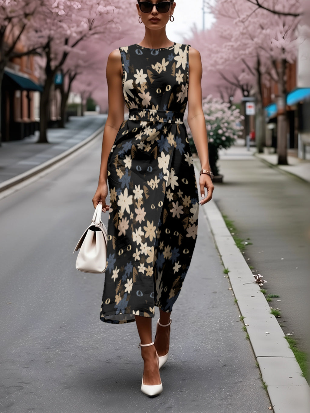 Elegant Sleeveless Casual Dress For Ladies by Ricaloux