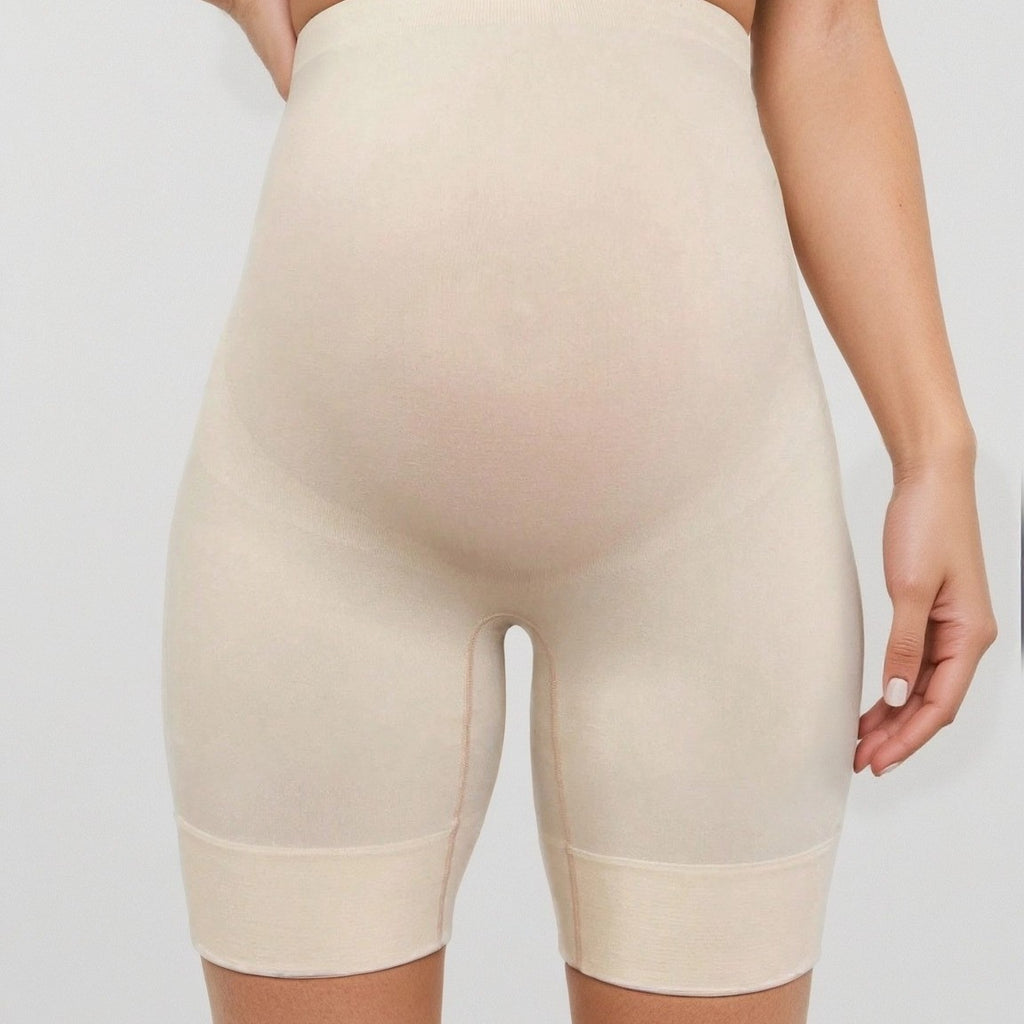 Maternity High-Waisted Seamless Yoga Shorts Plus Size by Ricaloux