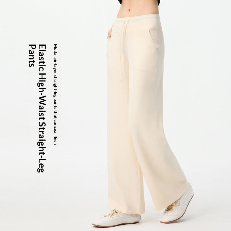 Womens All-Match Straight-Leg Modal Pants – Premium 0 | RICALOUX