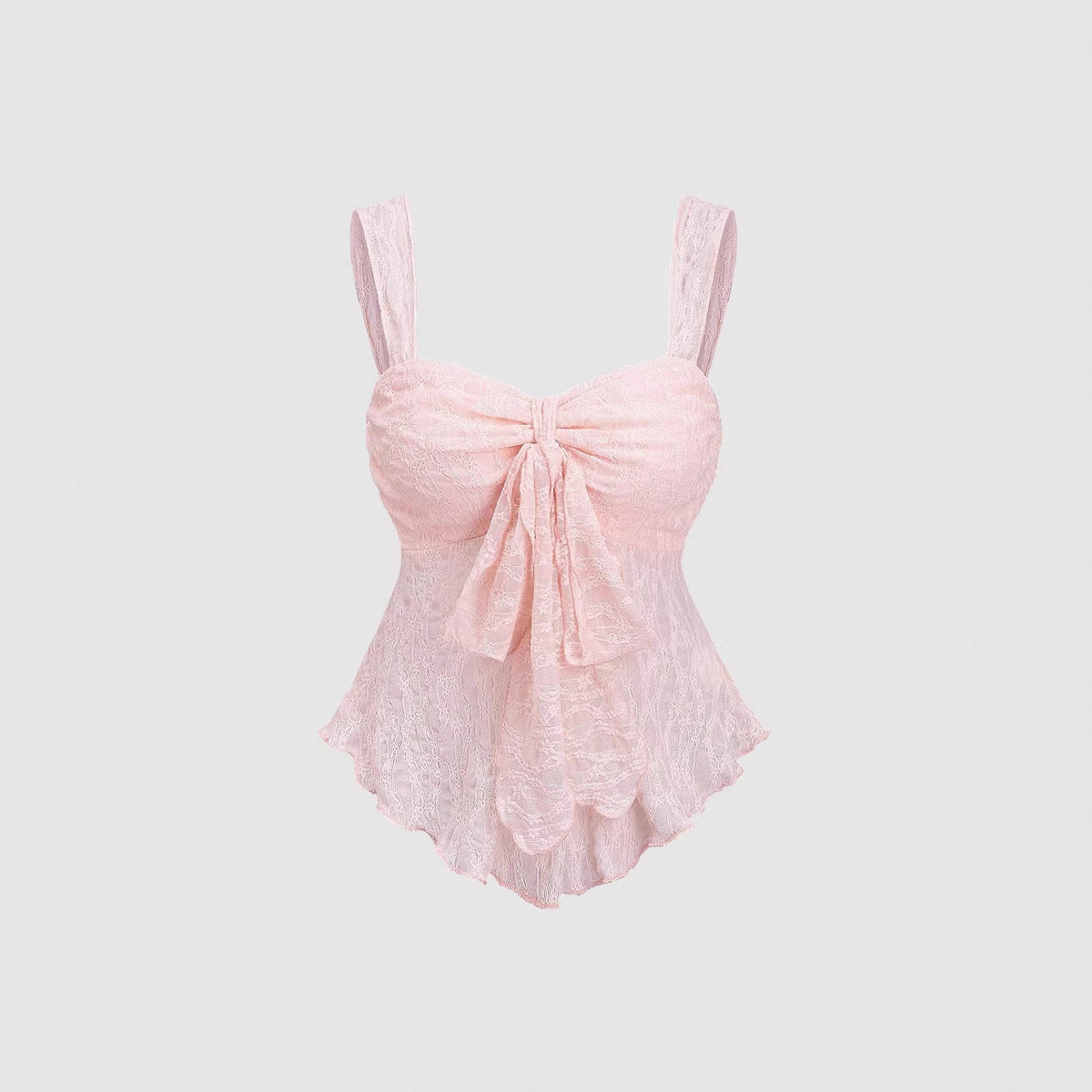 French-style Solid-color Lace Jacquard Camisole Top – Premium 0 | RICALOUX