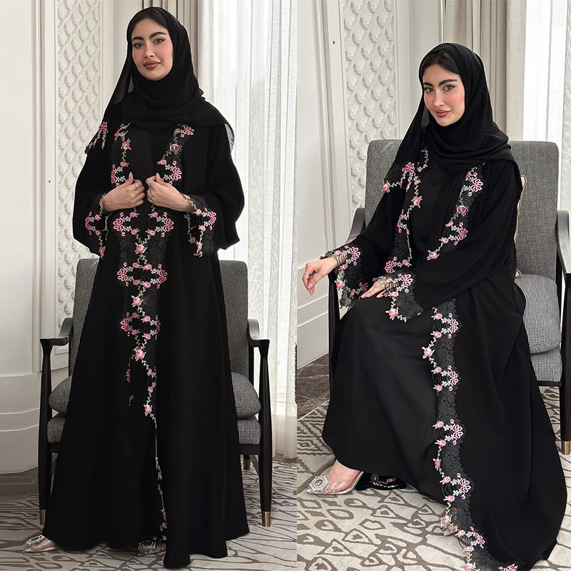 Embroidered Lace-Patchwork Cardigan Fashion Womens Wear by Ricaloux