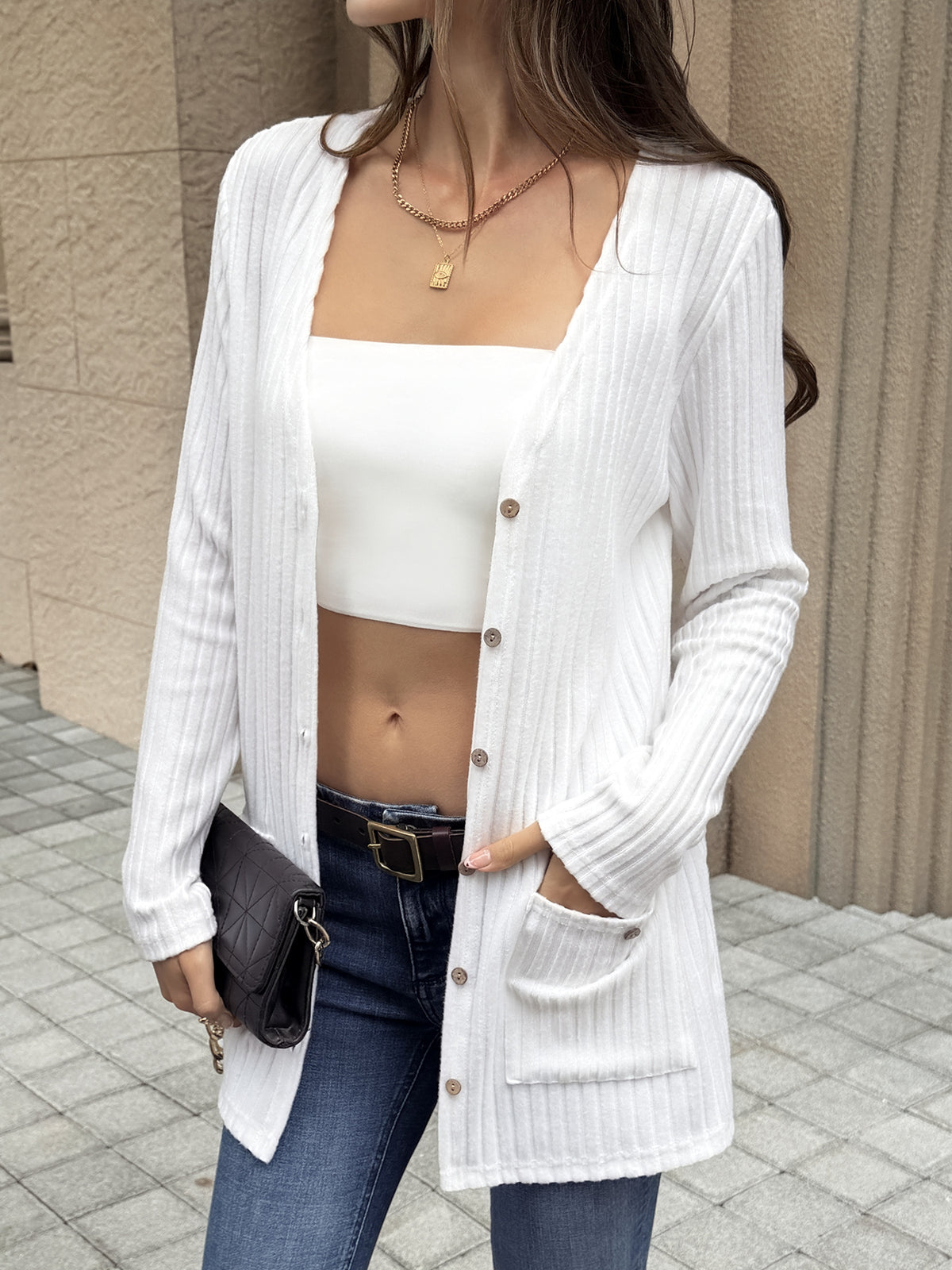 Womens Solid-color Versatile Casual Loose-fitting Coat – Premium 0 | RICALOUX