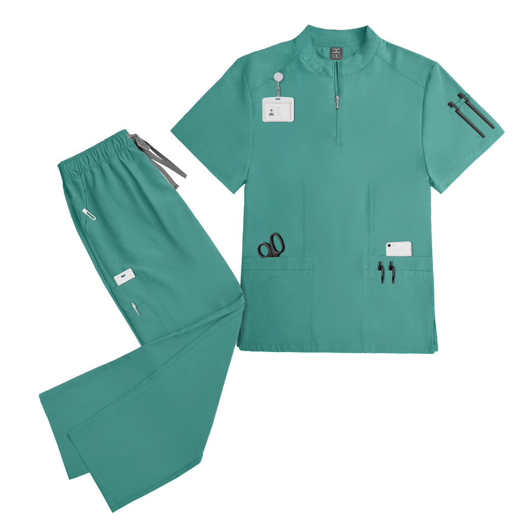 Short-sleeve Scrub Top For Doctors by Ricaloux