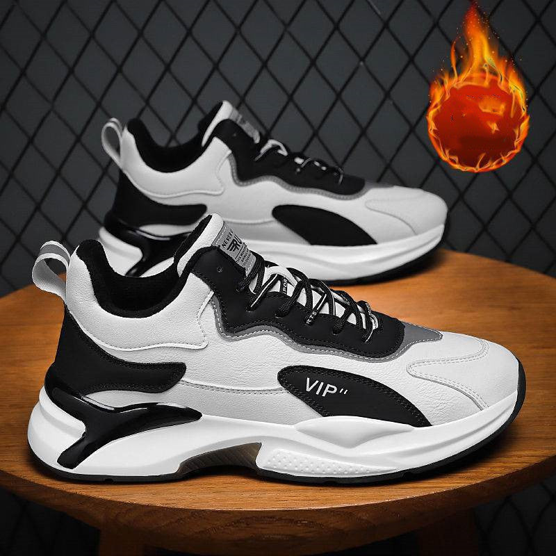 Fashion Black White Sneakers Casual Outdoor Lightweight Breathable Sports Shoes For Men by Ricaloux