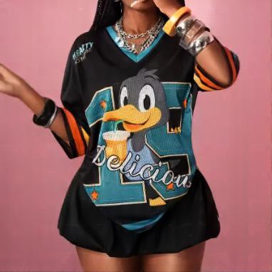 Summer Harajuku-style Trendy Short-sleeve Streetwear Top by Ricaloux