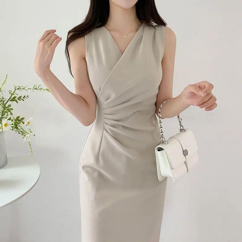 Womens French-style Sheath Vest Dress – Premium 0 | RICALOUX