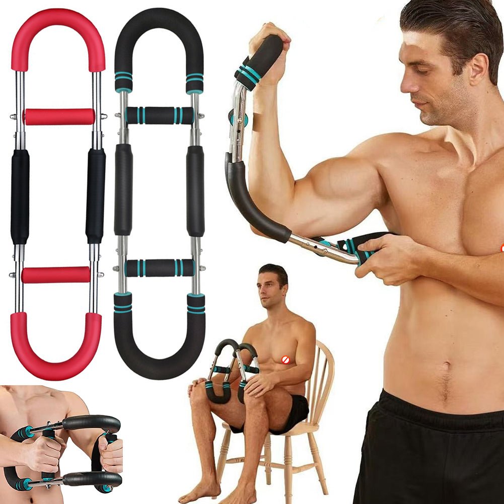 Multi-functional U-shaped Arm Strengthener Chest Trainer Adjustable Forearm Strength Exerciser Home Gym Equipment Bodybuilding - RICALOUX